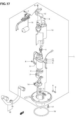 FUEL PUMP GSXR750 GSXR600 2006-07