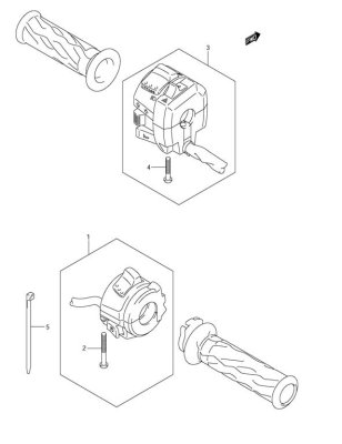 HANDLE SWITCH DL650 2012-16