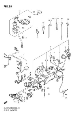 WIRING HARNESS DL650 2012-16