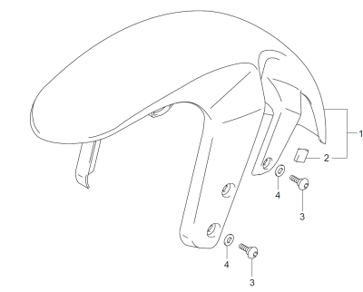 FRONT FENDER M50 2013-19