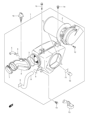 AIR CLEANER ( FILTER ) TU250 2009-19