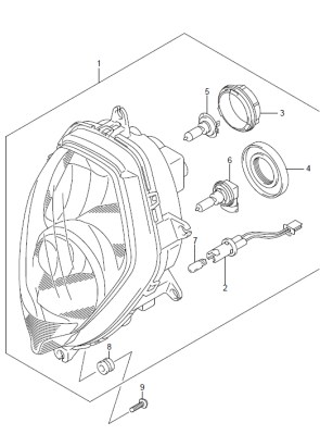 HEADLAMP DL1000 2014-19