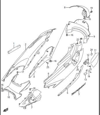 SIDE COVER AN650 2013-17
