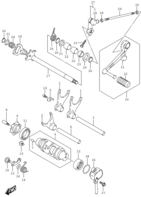 SHIFTER GSX-S1000 GSX-S1000F 2016-20