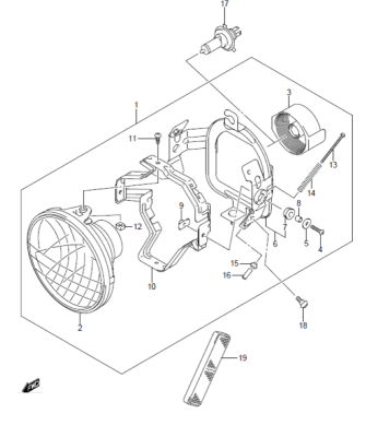 HEADLAMP C90 C90T 2013-18