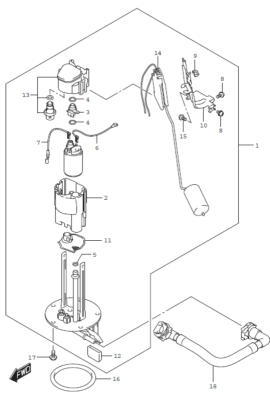 FUEL PUMP GSX-S1000F 2016-18