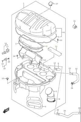 AIR CLEANER GSX-S1000F GSX-S1000 2016-20